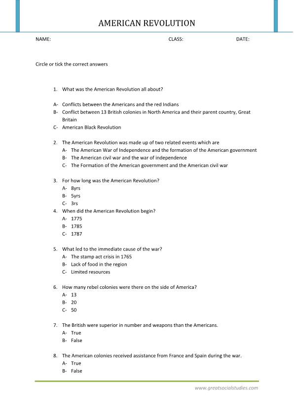 30 Causes Of The American Revolution Worksheet Answers - support worksheet